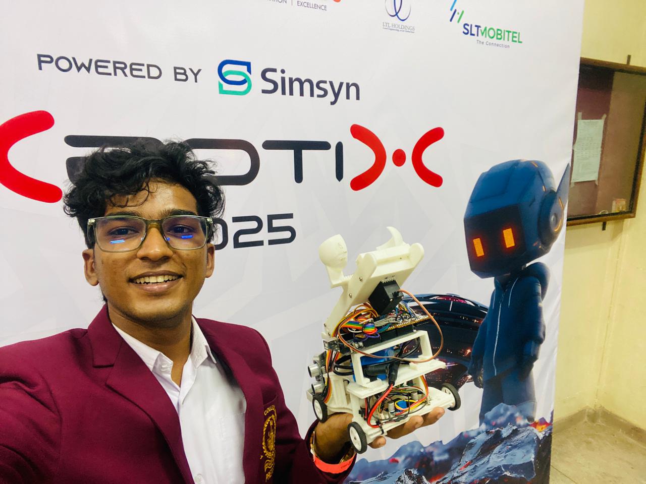 X-botix 2025 Robotics Competition finalists and winners of the Most Popular Award at the University 